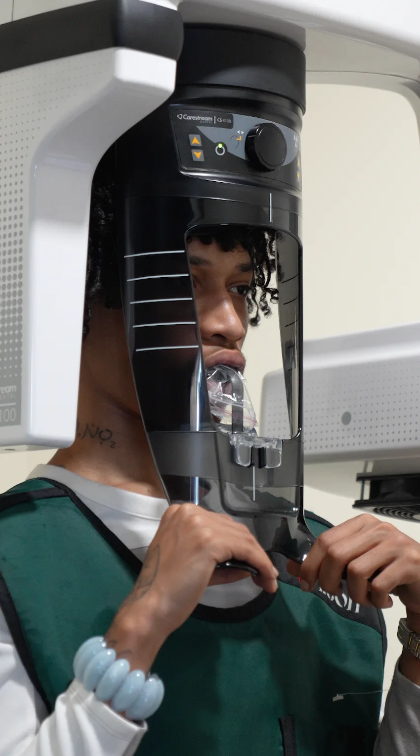 leo getting dental xray lema dental clinic