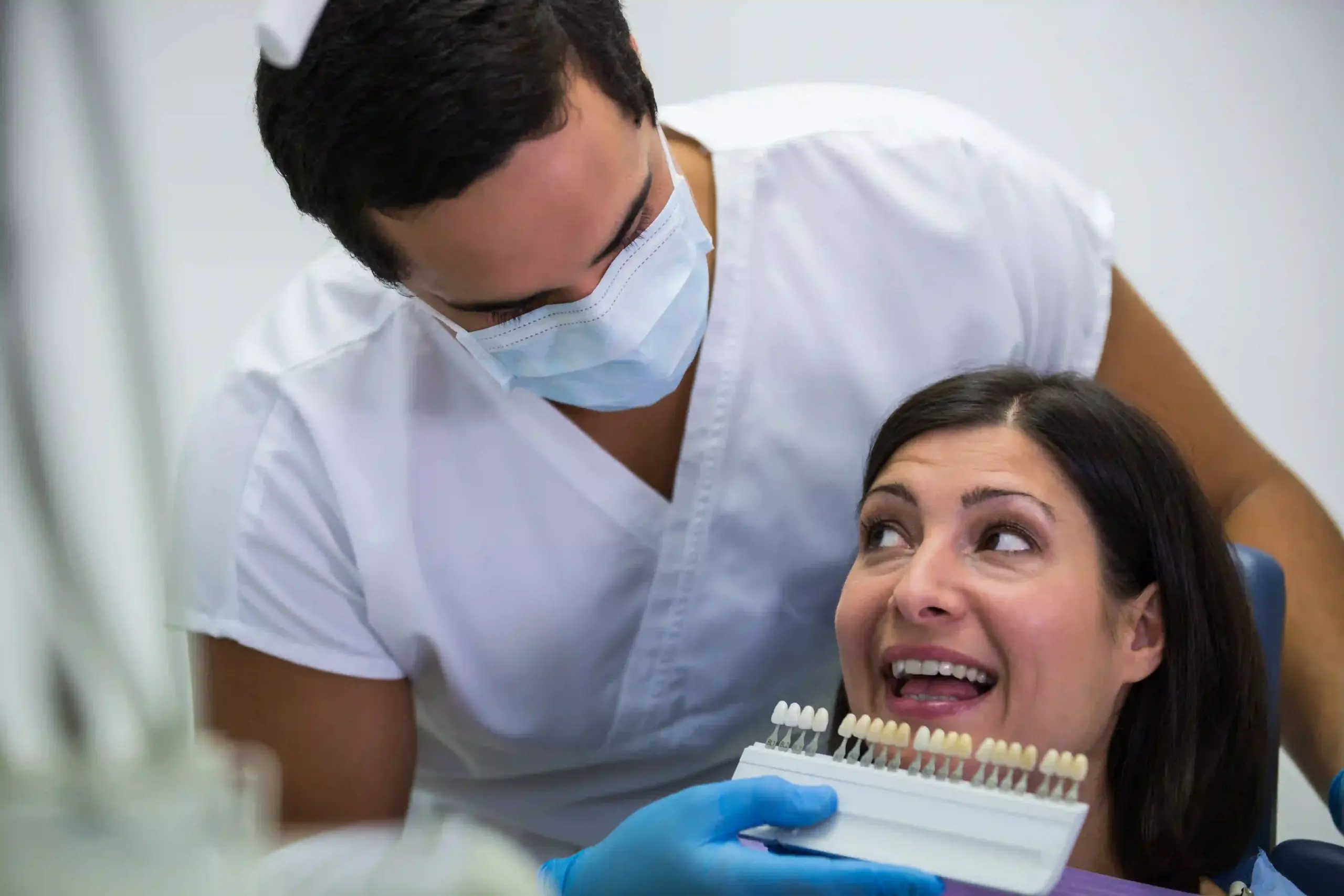 dental crown shade selection lema clinic turkey