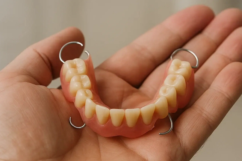 removable partial denture for missing teeth